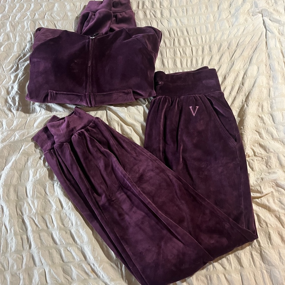 Plush Purple Tracksuit Set